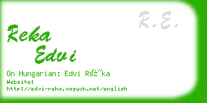 reka edvi business card